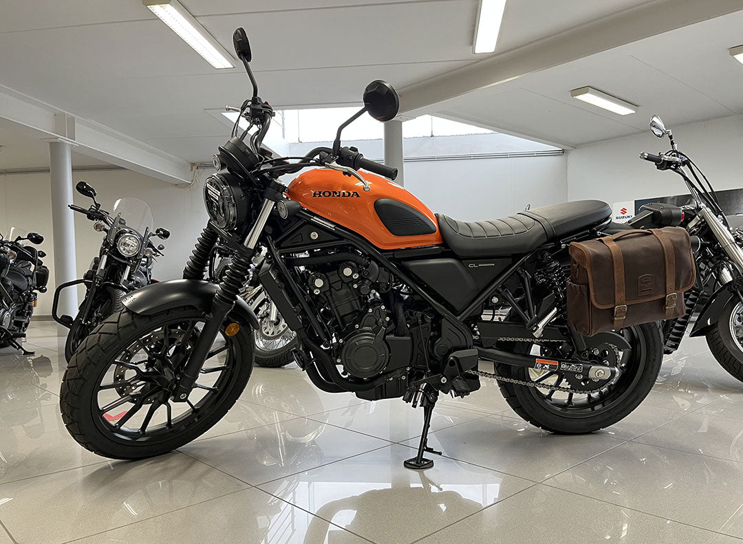 Brown saddlebag for Honda CL500