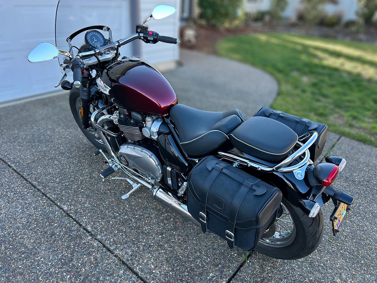 Cool pannier for 2024 Speedmaster moto.