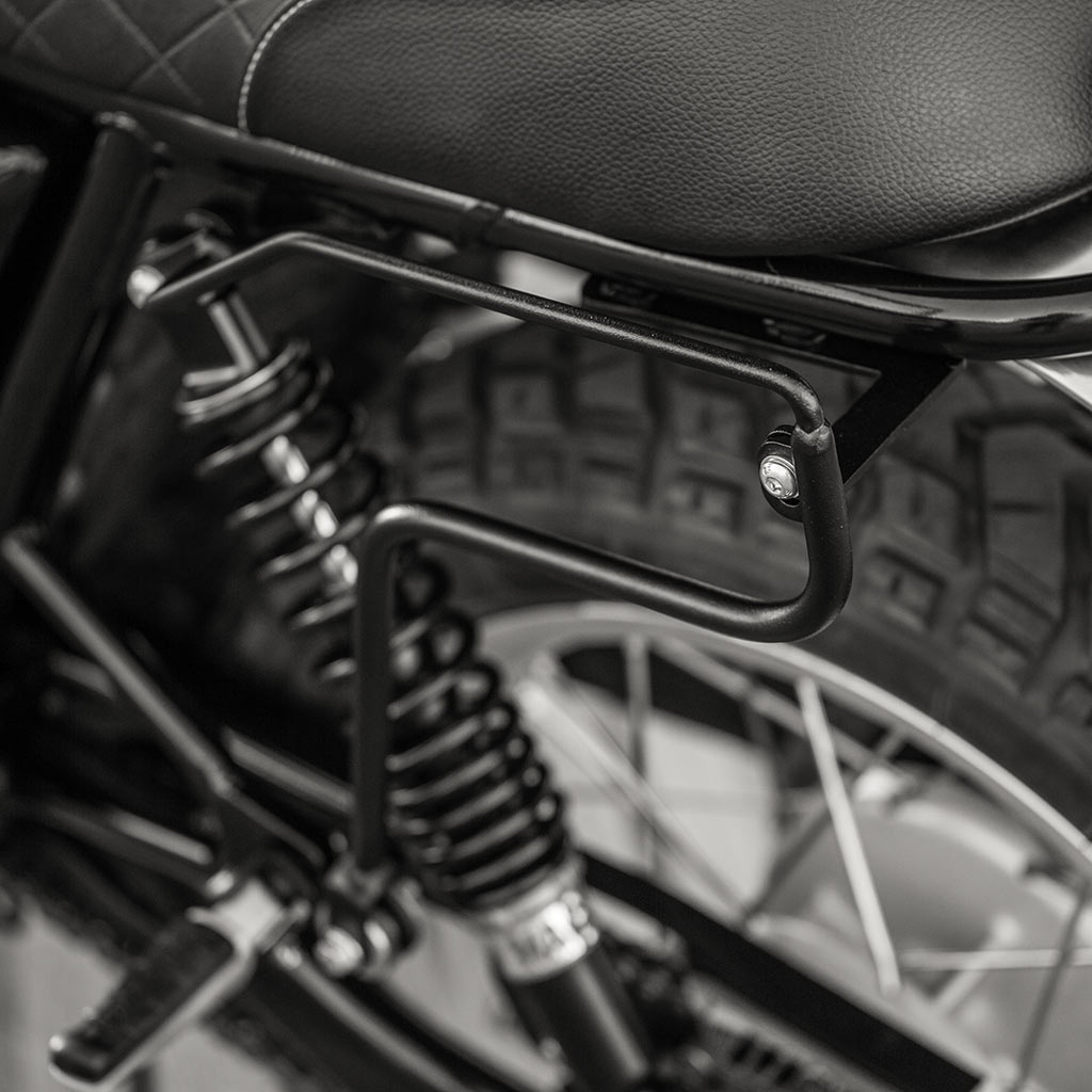 Saddlebag holders for Royal Enfield 650.