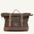 Soft vintage motorcycle saddlebag.
