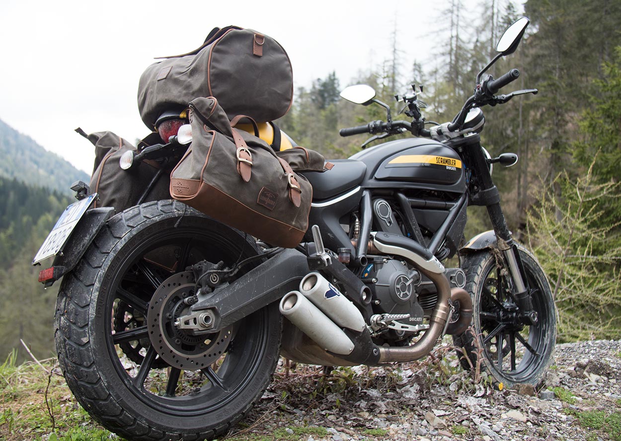 Travelling with the Ducati Scrambler.
